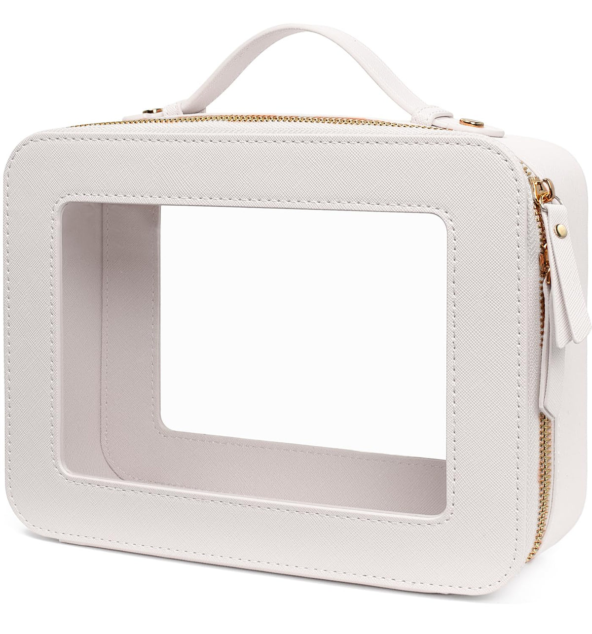 Letgo clear makeup bag large with zipper for easy daily travel organization.