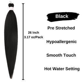 Leticia 24inch Deep Wave for vibrant boho braids.