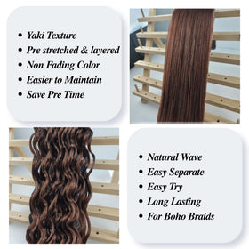 Leticia boho braiding hair 500g pack for fuller, vibrant braids.
