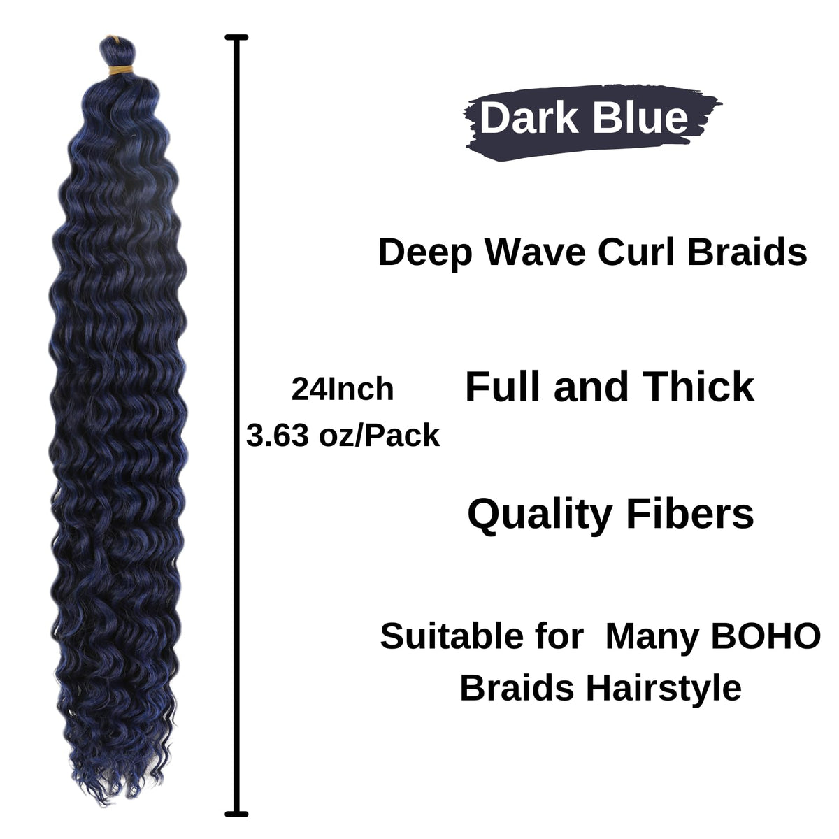 Leticia curly deep wave hair adds volume for versatile boho styles