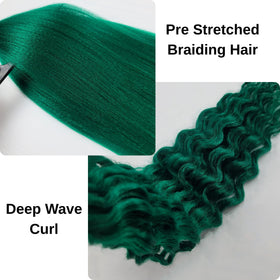 Leticia flame-retardant fiber detail emphasizes safe, durable boho hair