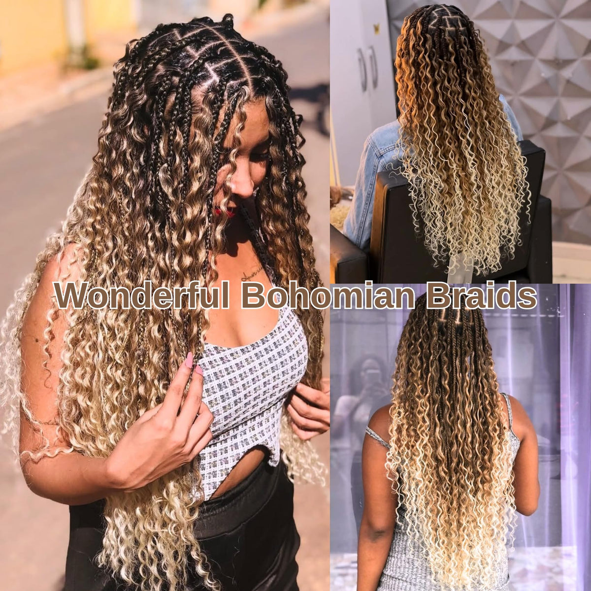 Leticia party-ready boho braids for DIY dressing up and celebrations.