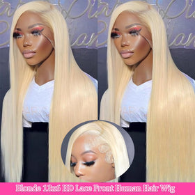LETMIEO blonde hair wig pre-plucked natural hairline for seamless look