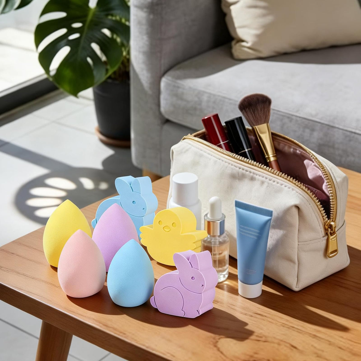 Lettry Easter sponge dry and wet use for versatile blending.