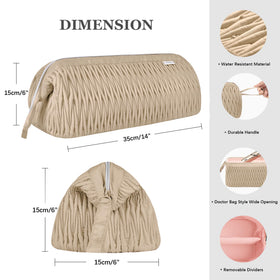 Two transparent pockets interior for accessories and easy organization.