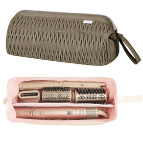 Leudes travel case for Dyson Airwrap, open view showing organized interior for secure tool storage