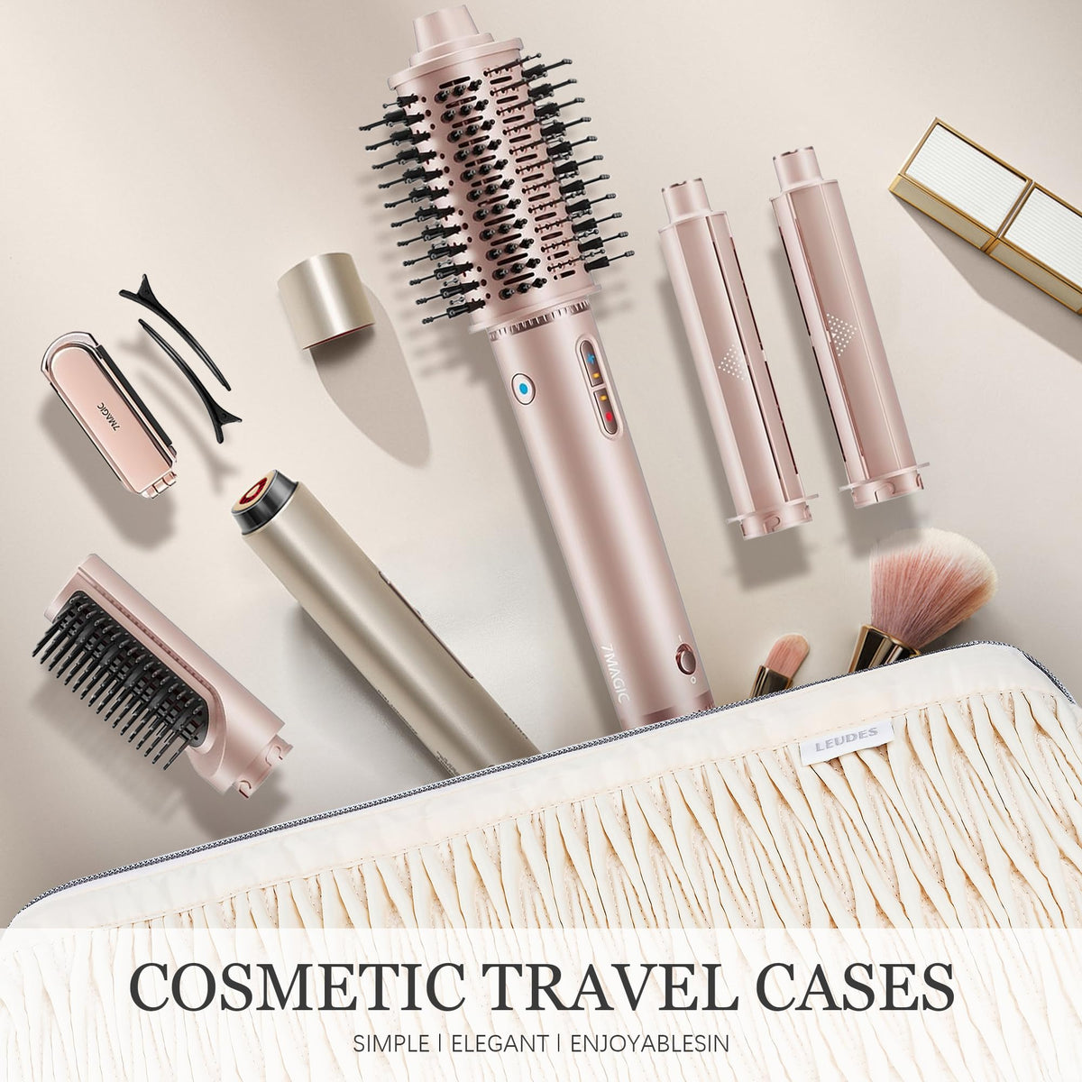 Compact travel size fits neatly in luggage