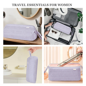 Compact design saves luggage space and can be hung for easy access