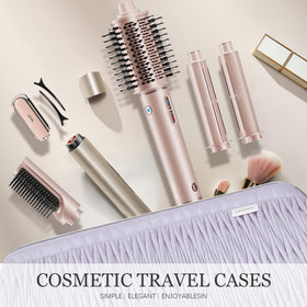 Two transparent pockets store small accessories securely