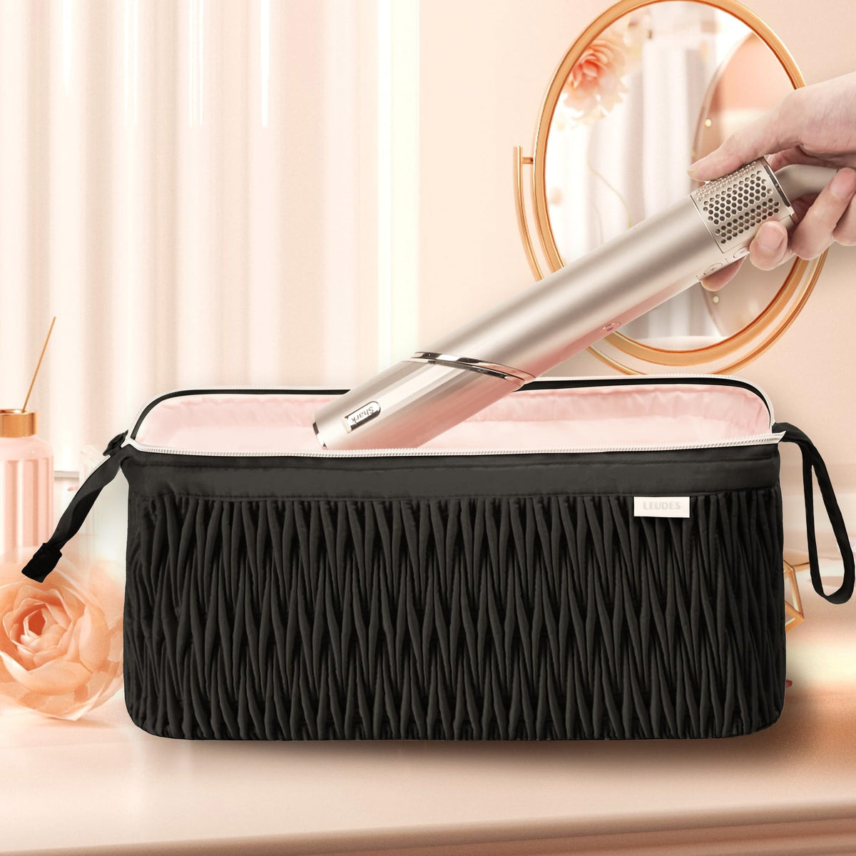 Leudes case suitable for home or travel use, keeping tools organized.