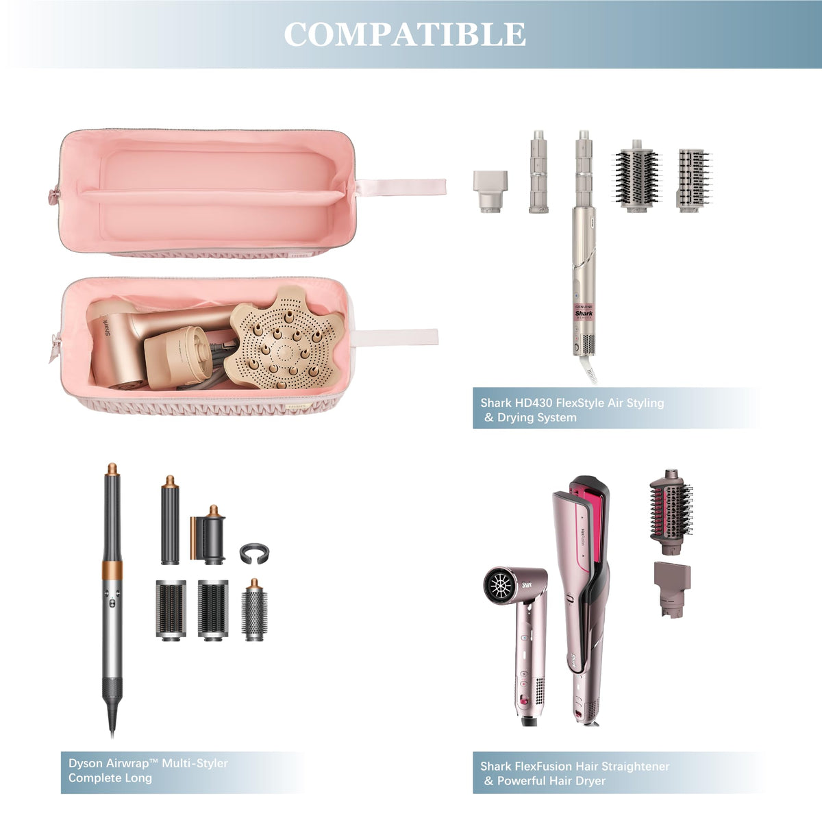 Leudes Shark FlexStyle attachments organizer keeps tools neatly separated
