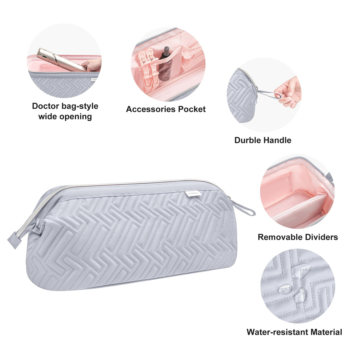 Leudes travel bag carry options include hand carry or wall hanging