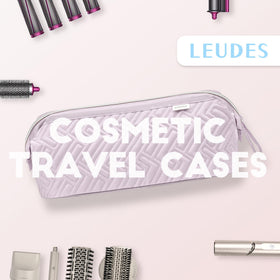 Leudes travel bag soft interior padding reduces movement and protects wands and dryers.