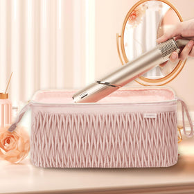 Leudes travel case with two transparent pockets for accessories storage