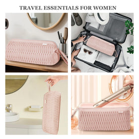 Leudes travel case with water-resistant nylon exterior for durability