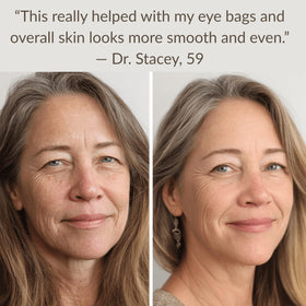LeVaye Strateva RX serum application on clean skin enhances absorption.