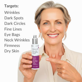 LeVaye Strateva RX serum pump top for precise, clean application.