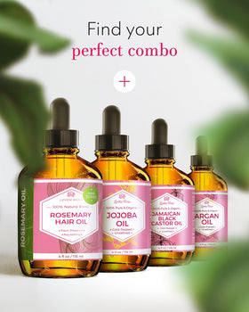 Leven Rose argan oil and shine-enhancing blend visible in bottle.