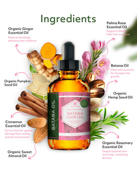 Dropper of Leven Rose Batana Oil ready for scalp massage.