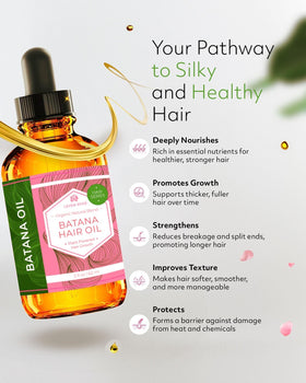 Ingredients scene highlights Jamaican Black Castor Oil and essential oils.