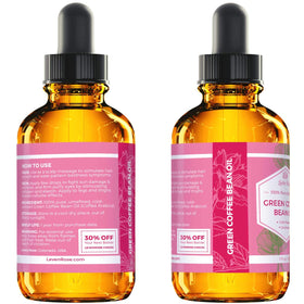 Hands moisturized with Leven Rose green coffee bean oil for daily care.