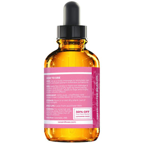 Close-up of hydration with Leven Rose green coffee bean oil absorption.