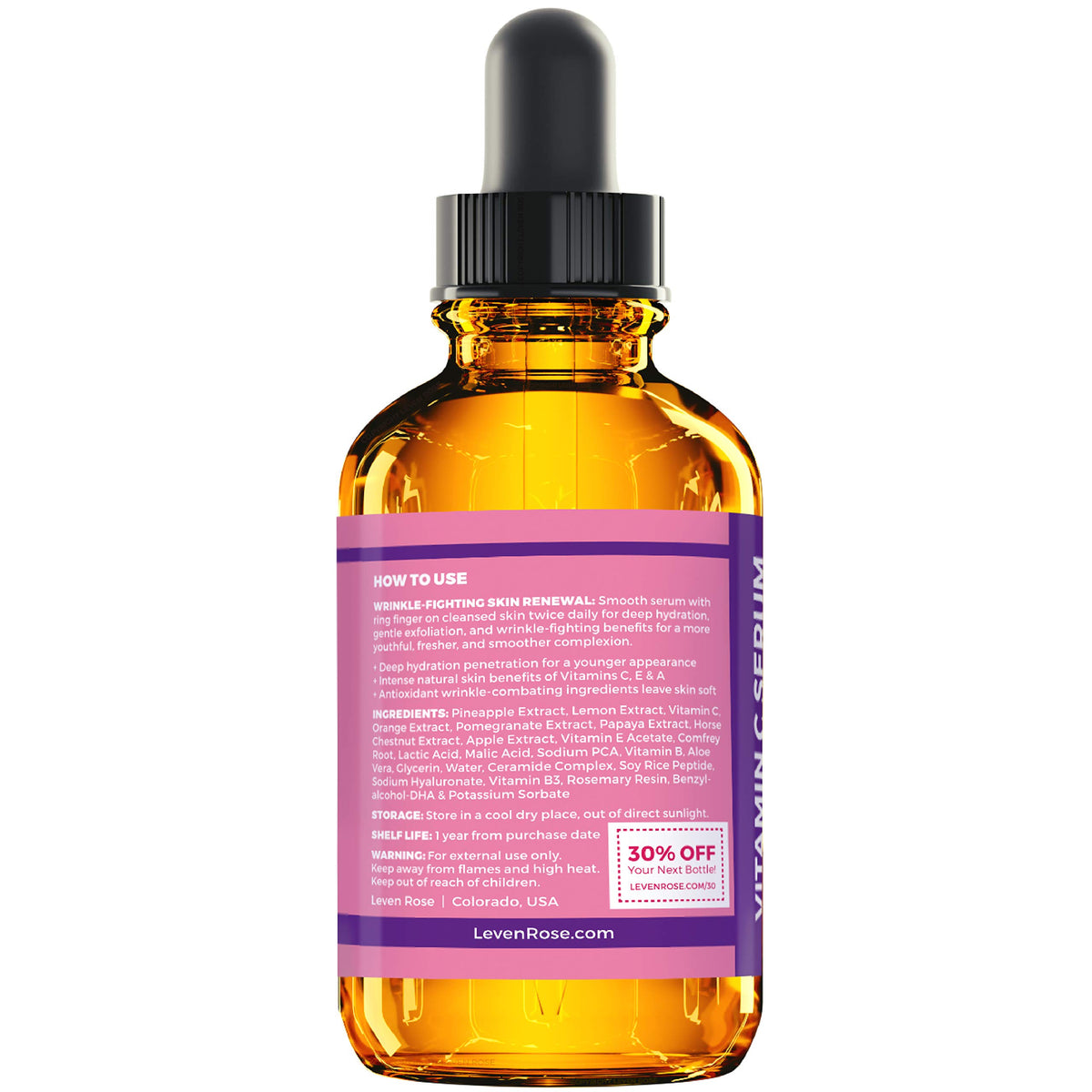 Leven Rose glycerin and aloe-based hydration for dry skin