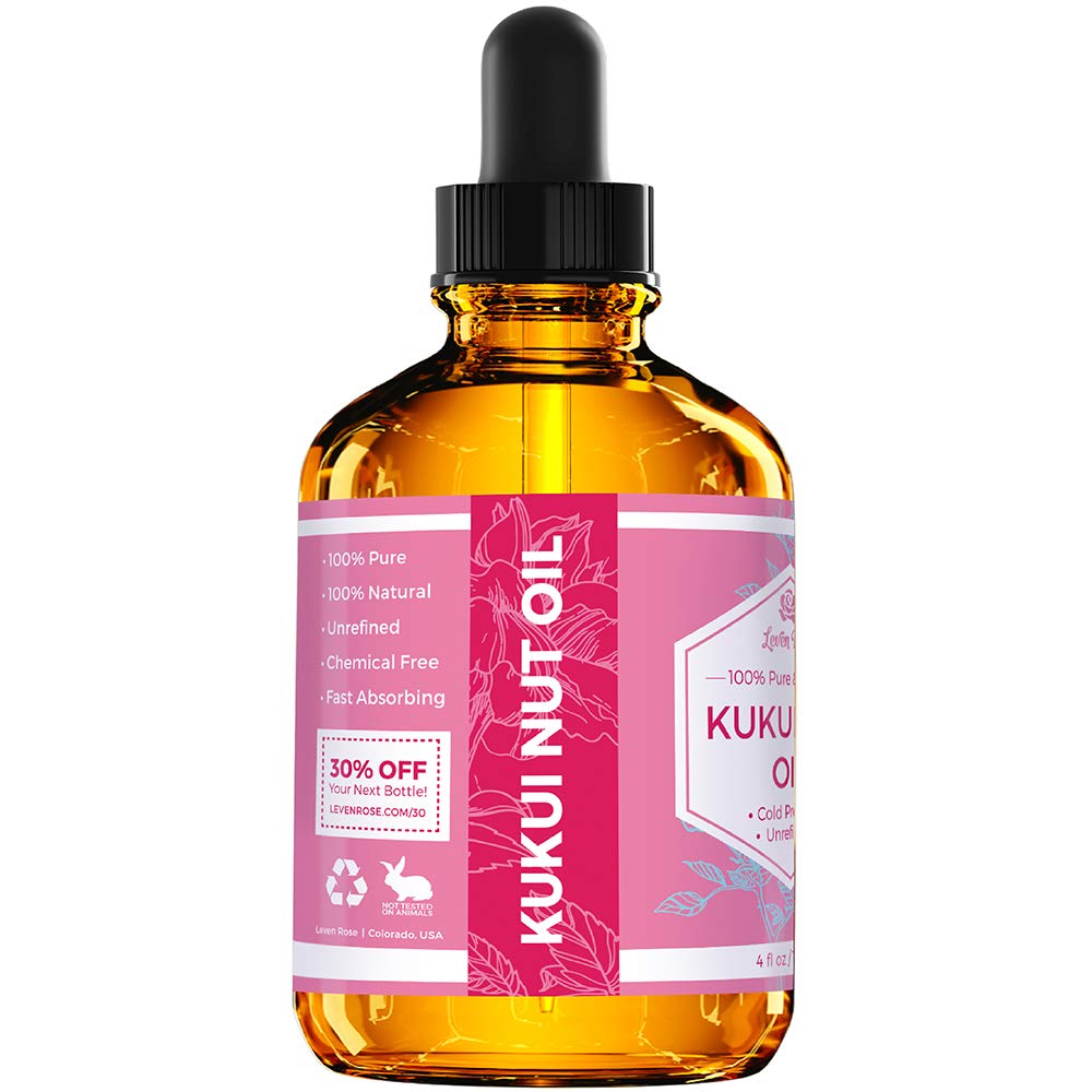 Leven Rose Kukui Nut Oil fast-absorbing on skin with no greasy residue