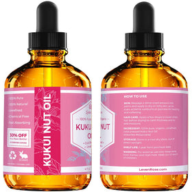 Leven Rose Kukui Nut Oil used on washed hair for vitality and shine