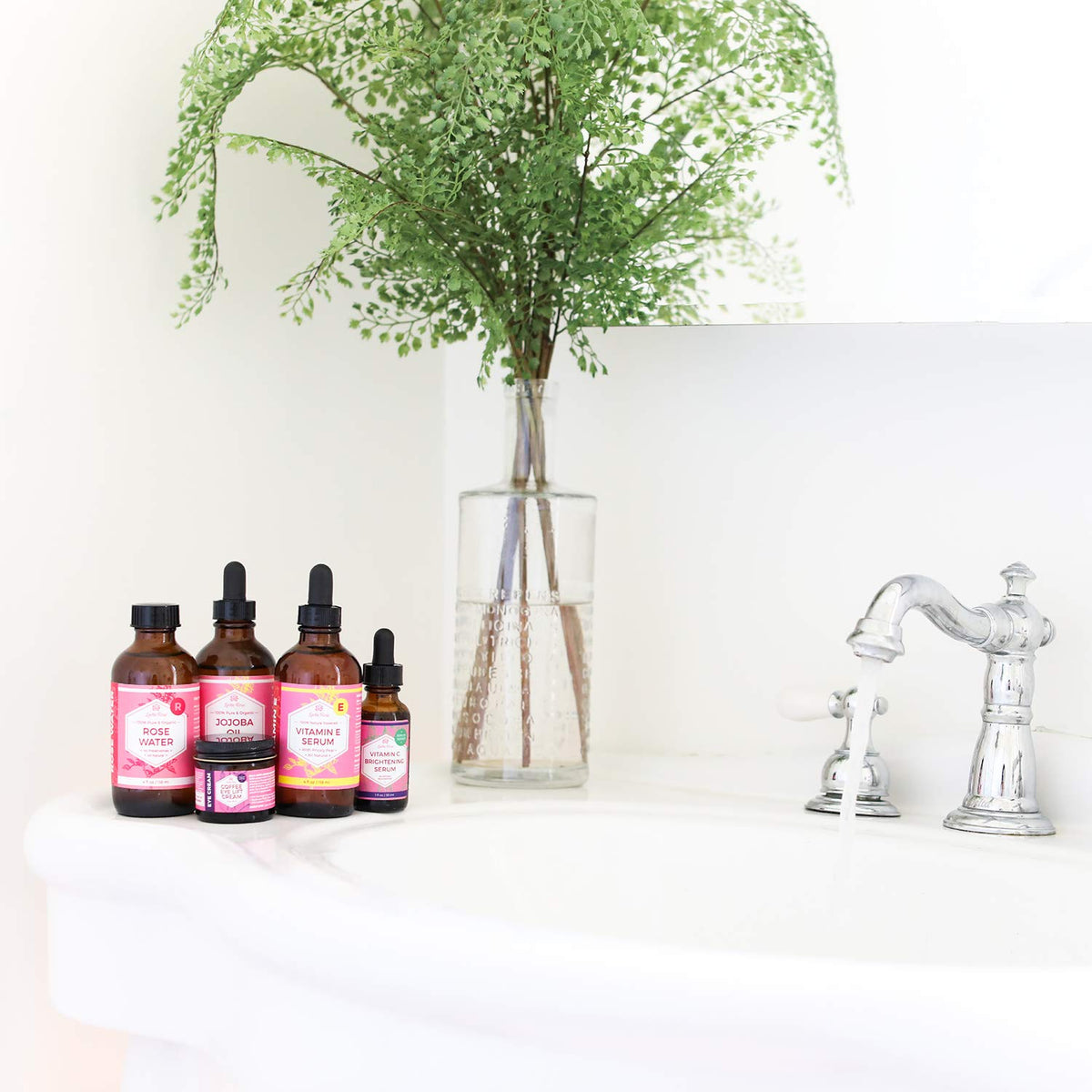 Leven Rose Vitamin C Serum dropper in action for controlled dosing