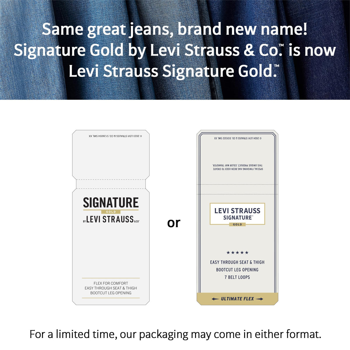 Levi Strauss Signature Gold Forty-Niner jacket close-up emphasizes premium flex denim stitching.