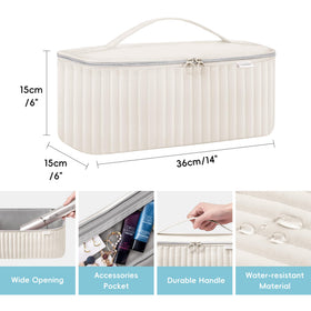 Lexeeco travel case with detachable partitions offers customizable storage