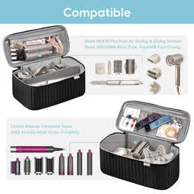 Lexeeco travel case with Dyson Airwrap attachments keeps tools organized