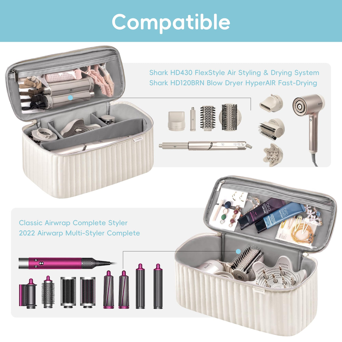 Lexeeco travel case interior features soft padding to guard tools