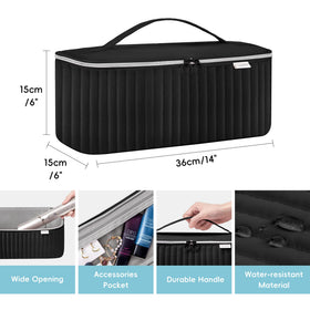 Lexeeco case for Revlon hairdryer keeps cords tangle-free during travel
