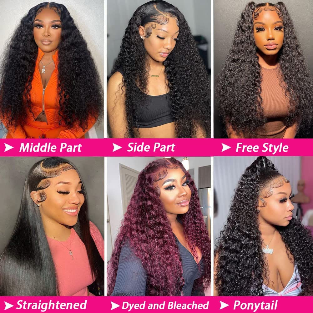 Leximi deep wave wig ideal for wedding, party, or vacation styling.