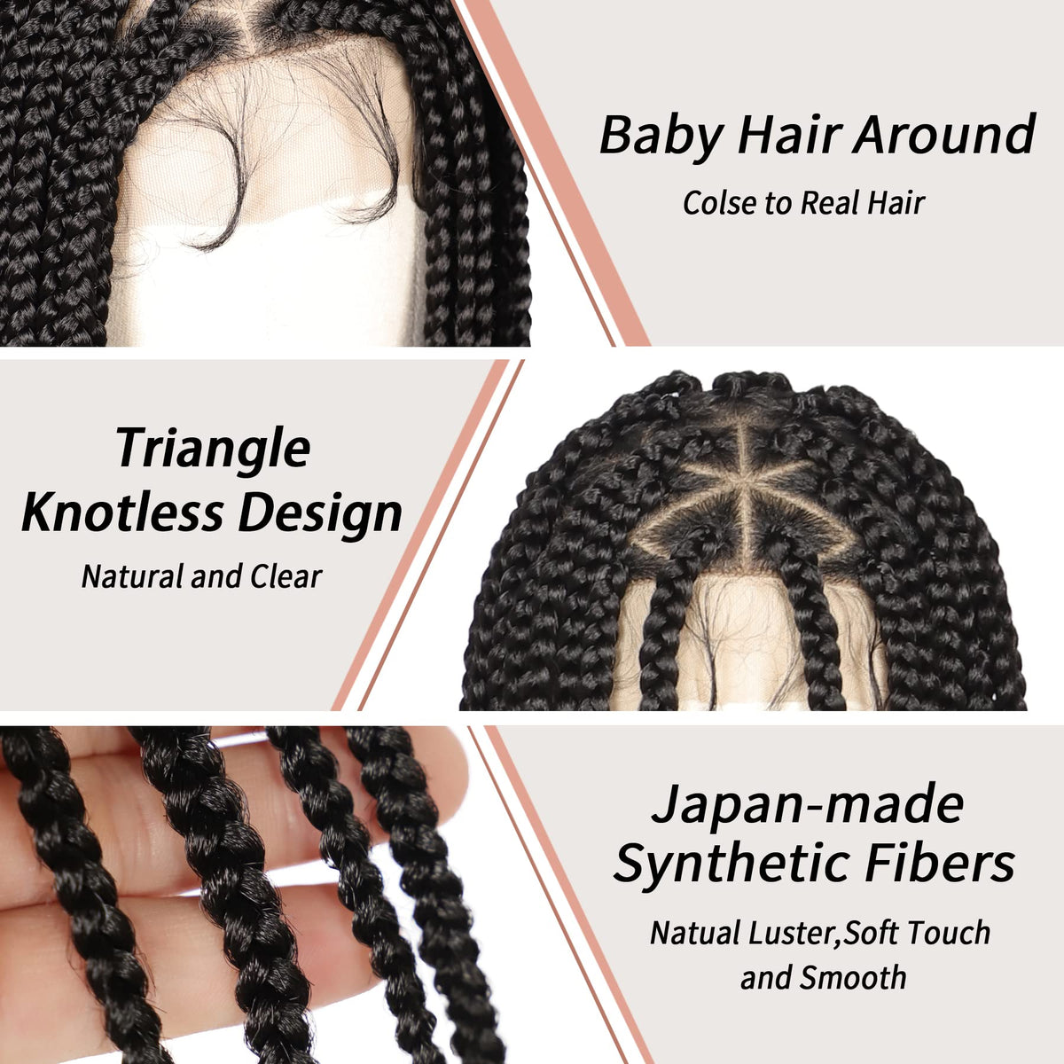Lexqui triangle part lace wig adds seamless parting and styling variety.