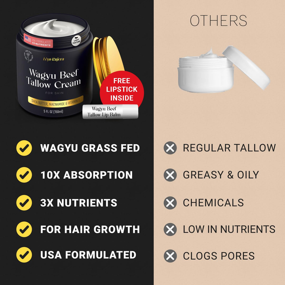 Large 5 oz jar provides long-lasting moisture for face and body