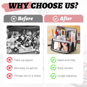 LFZHAN portable multi-use organizer for travel, dorms, and gym use.