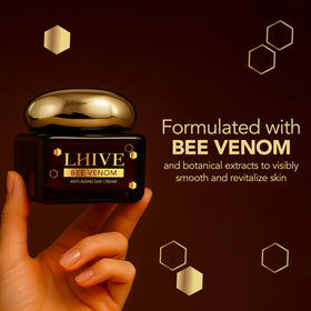 LHIVE Cream fast-absorbing texture demonstrates non-greasy hydration.