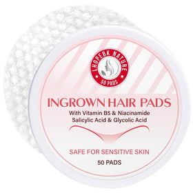 LHOPEBK Nature ingrown hair pads for the face exfoliate gently to prevent razor bumps.