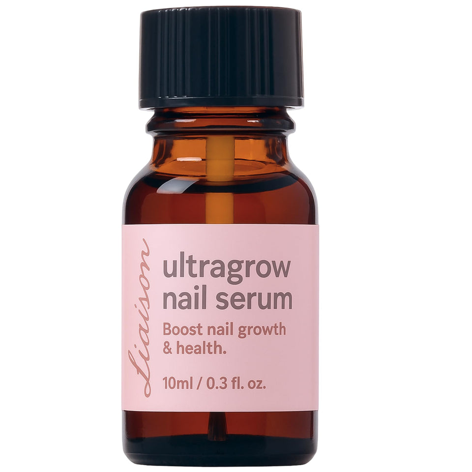 Liaison UltraGrow Nail Serum bottle for daily use to support stronger nails.