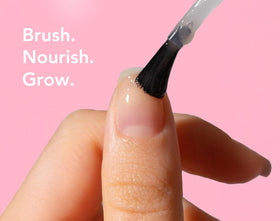 Close-up of Liaison UltraGrow nails showing improved resilience.