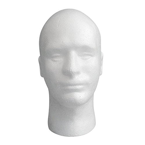 LIAMTU foam head holds glasses securely for easy storefront styling.
