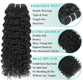 Liang Dian Curly Bundles double weft for reduced tangling and shedding.