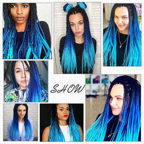 Liang Dian ombre mixed pack highlights black, dark blue, and light blue colors.