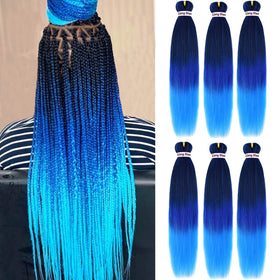 Liang Dian pre-stretched braiding hair front view shows premium yaki texture for smooth braids.