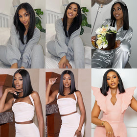 Liang Dian Brazilian virgin hair straight 12-inch bundle for versatile looks.