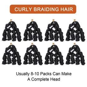 Lianzi full-head guide recommends 8–10 packs for a complete look