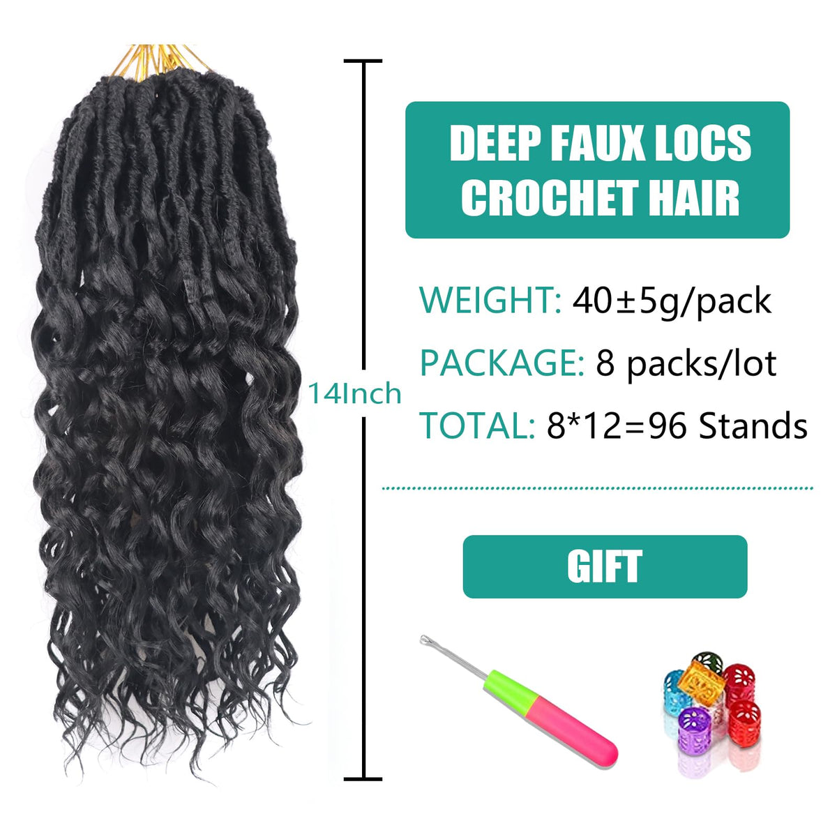 Lianzi goddess-locs-crochet-8packs showing vacation-ready curl detail